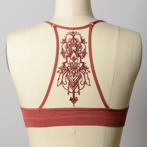 ⚠CLOSEOUT⚠ "Henna Darling" Tattoo Mesh Bralette - Picture 5 of 5